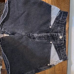 High waisted wrangler shorts